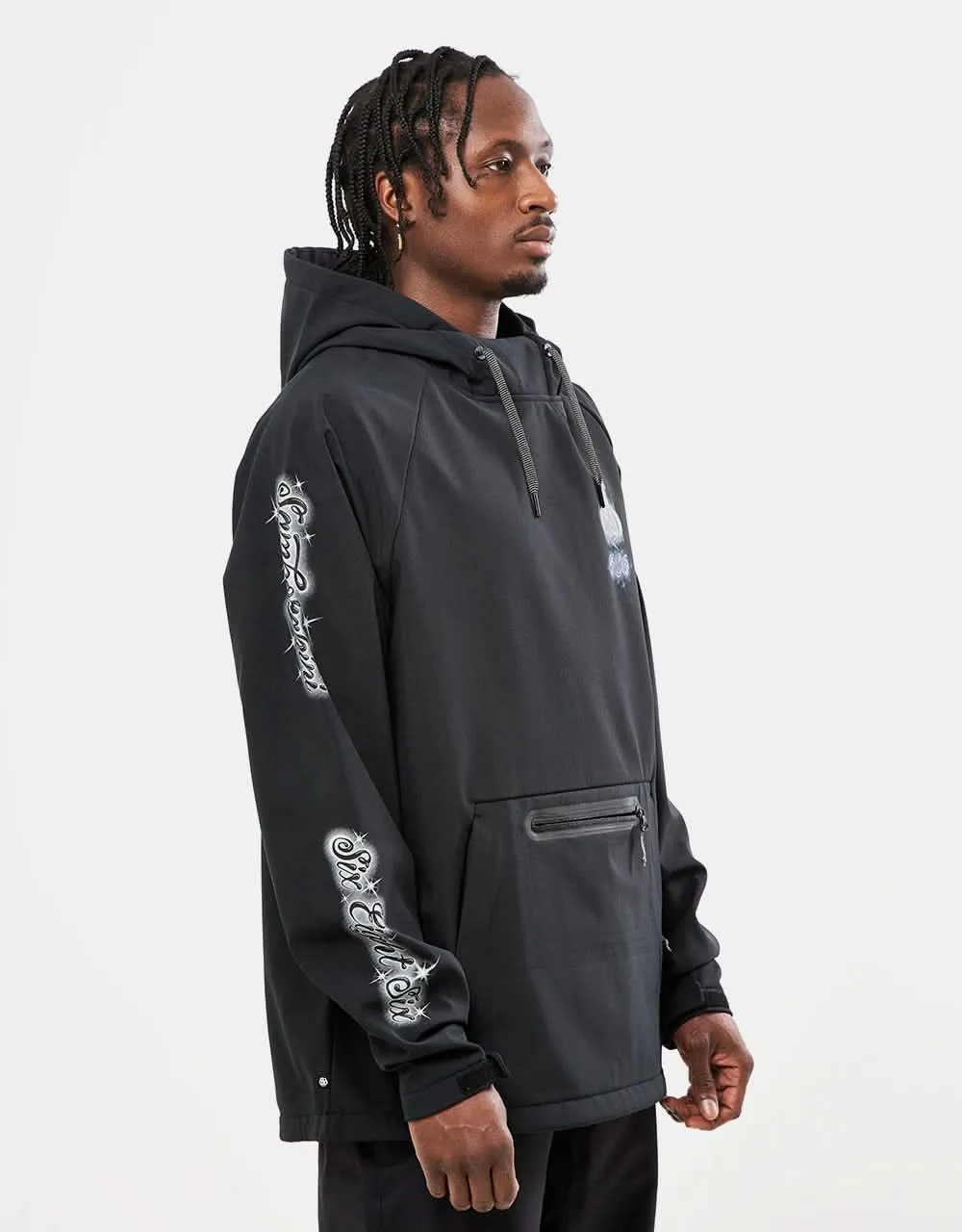 686 Waterproof Pullover Hoodie - Samborghini Black
