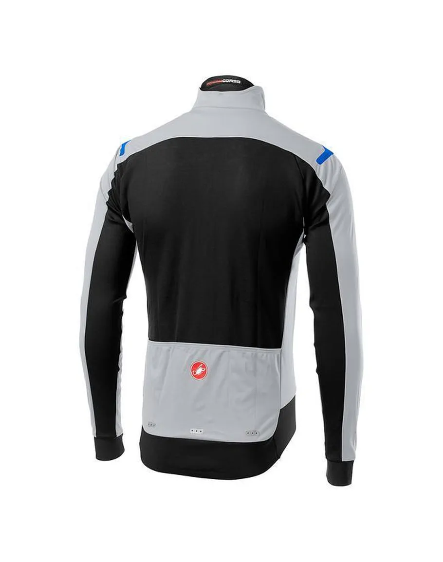 CASTELLI ALPHA ROS LIGHT JACKET SILVER GRAY BLACK