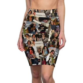 Conan Grey Being Cute Photo Collage Women's Pencil Skirt