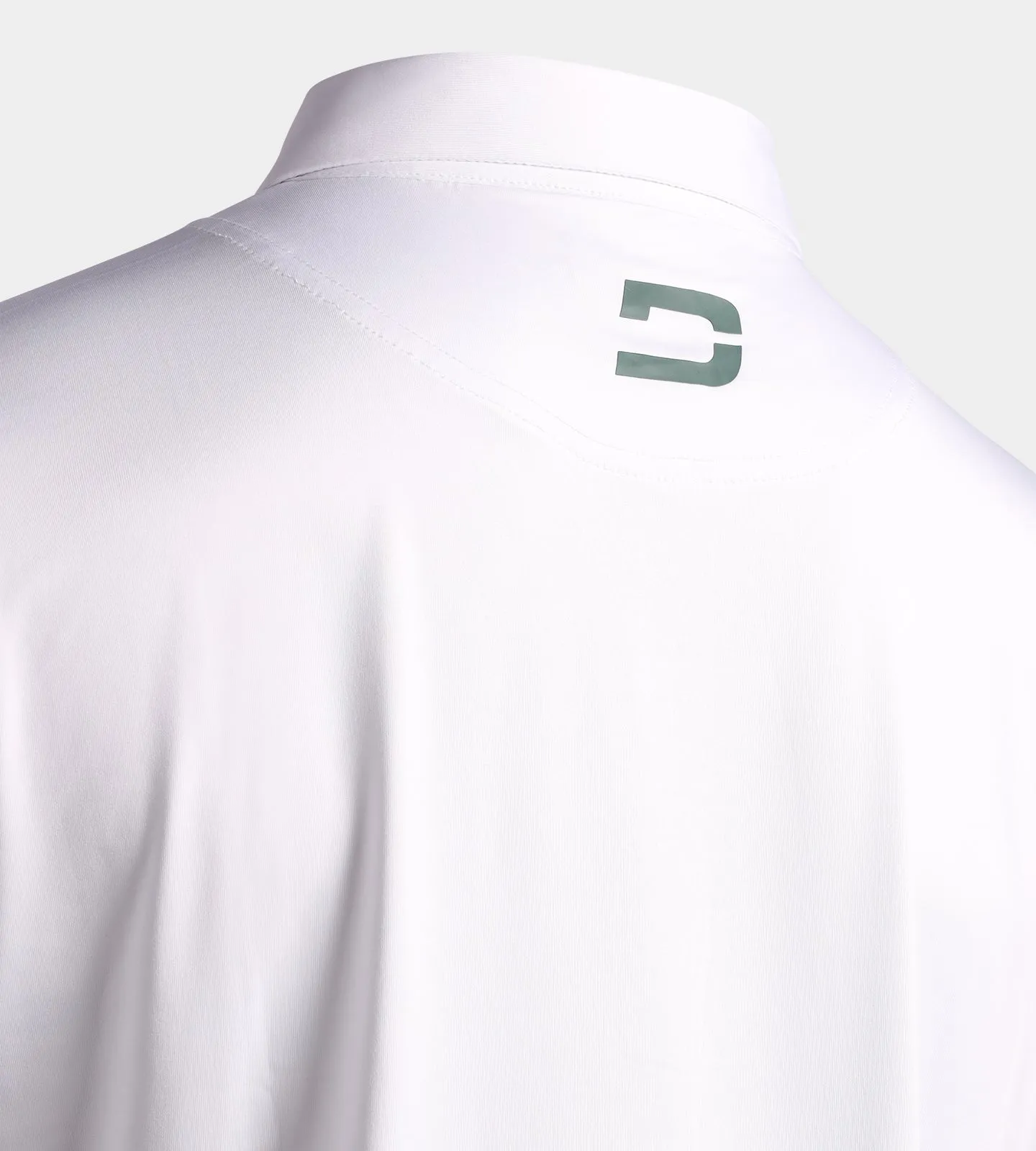 FLORAL PANEL POLO - WHITE