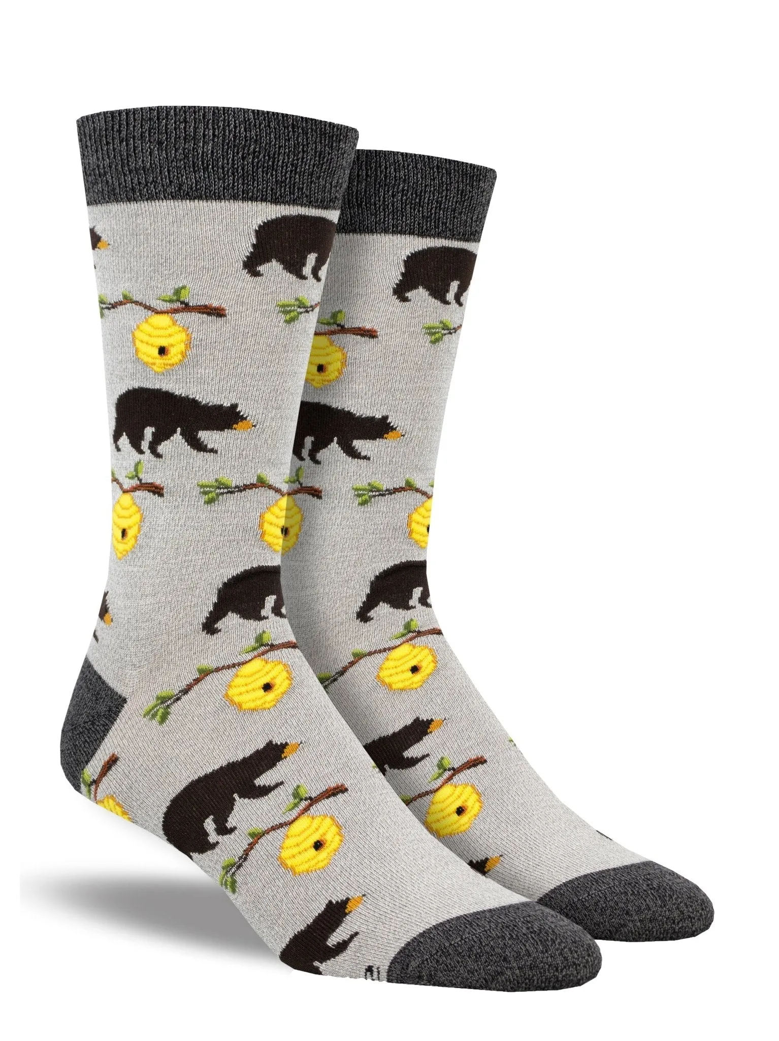 Men's Bamboo Bears and Bees Socks