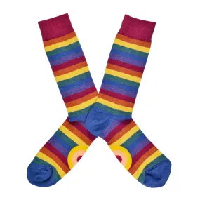 Men's Heather Rainbow Stripe Socks