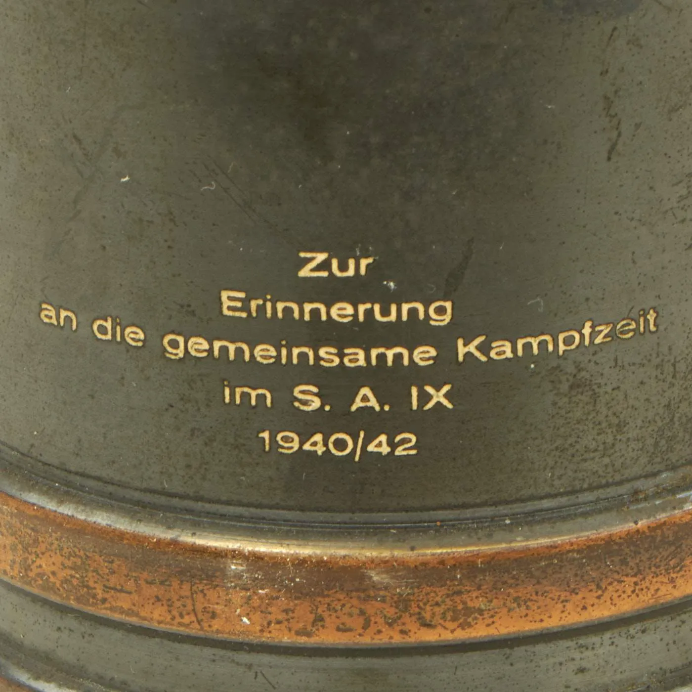 Original German WWII FlaK 88 Inert Projectile Converted to Drinking Decanter - Antigiftgasgranate