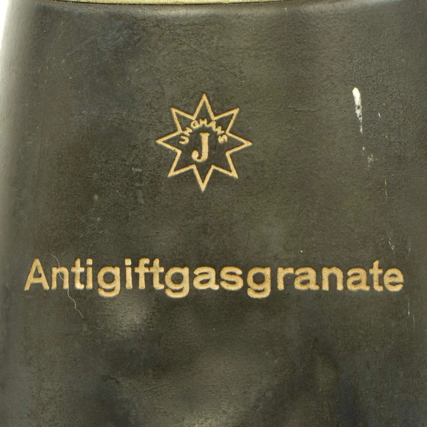 Original German WWII FlaK 88 Inert Projectile Converted to Drinking Decanter - Antigiftgasgranate
