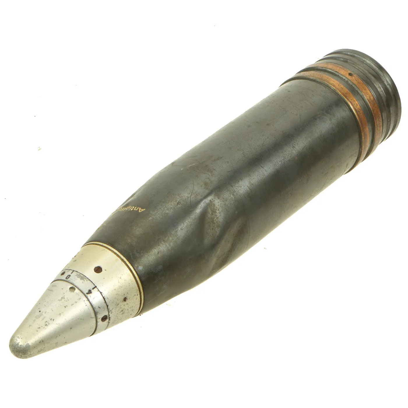 Original German WWII FlaK 88 Inert Projectile Converted to Drinking Decanter - Antigiftgasgranate