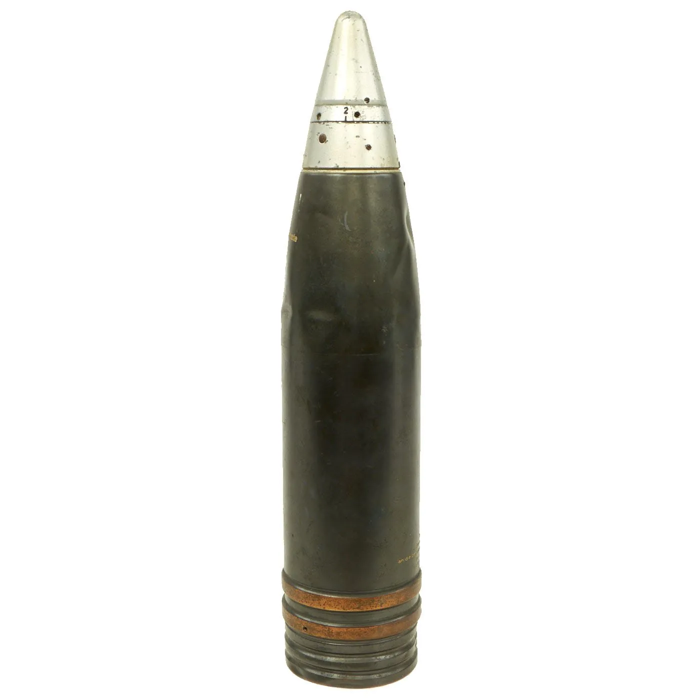 Original German WWII FlaK 88 Inert Projectile Converted to Drinking Decanter - Antigiftgasgranate