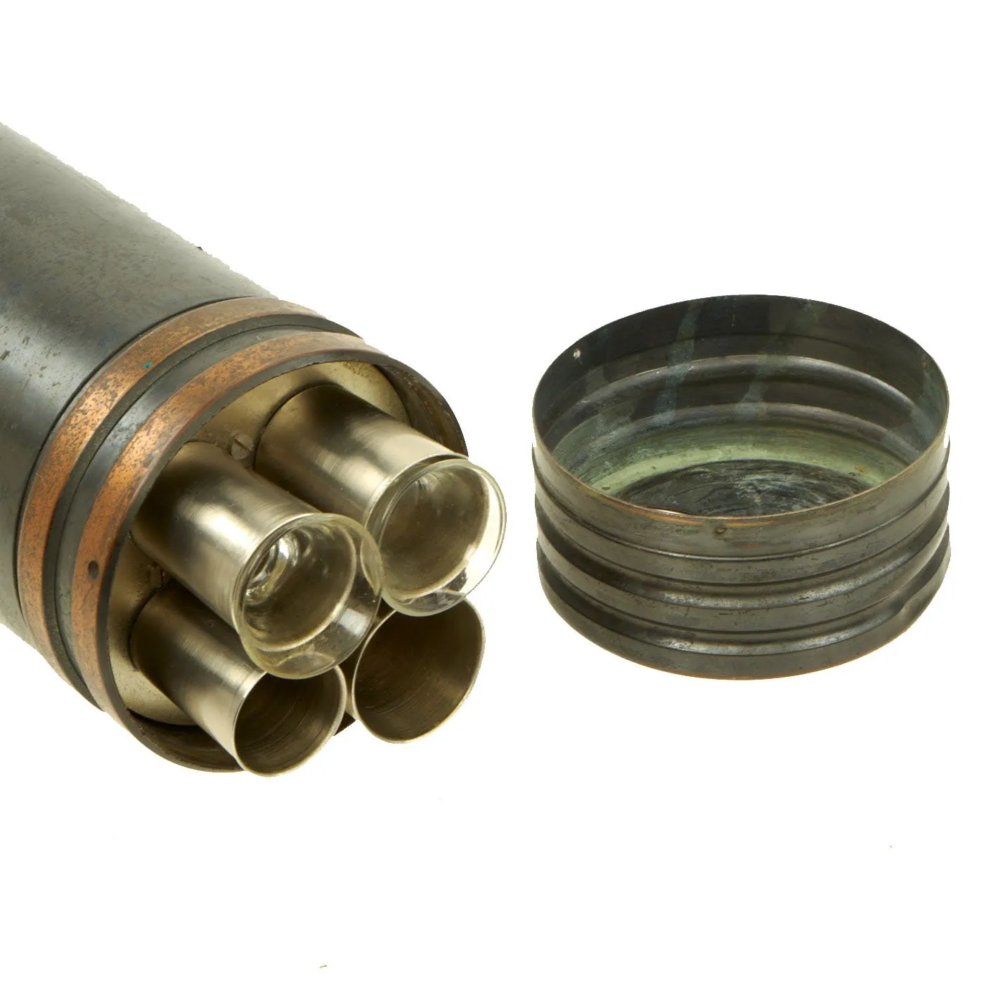 Original German WWII FlaK 88 Inert Projectile Converted to Drinking Decanter - Antigiftgasgranate