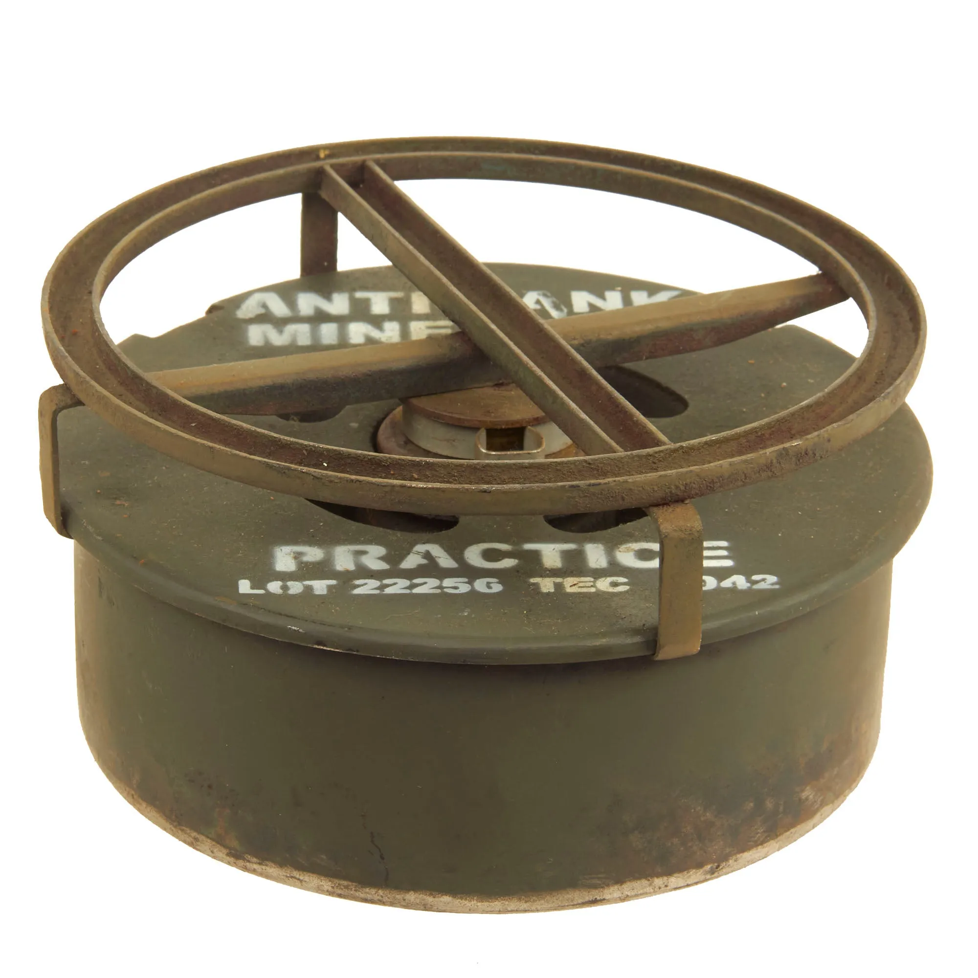 Original U.S. WWII M1B1 Anti-Tank Inert Training Mine - Dated 1942