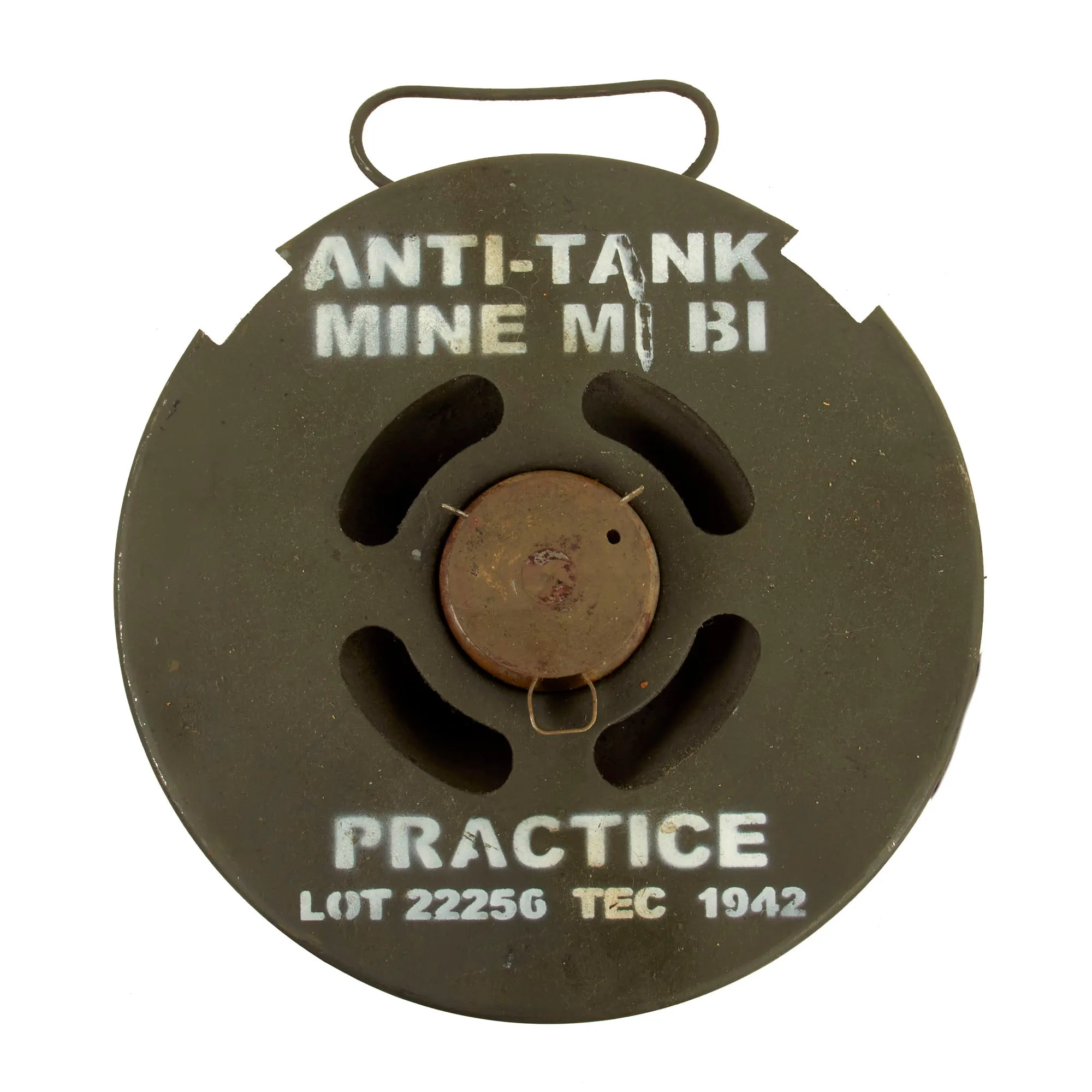 Original U.S. WWII M1B1 Anti-Tank Inert Training Mine - Dated 1942
