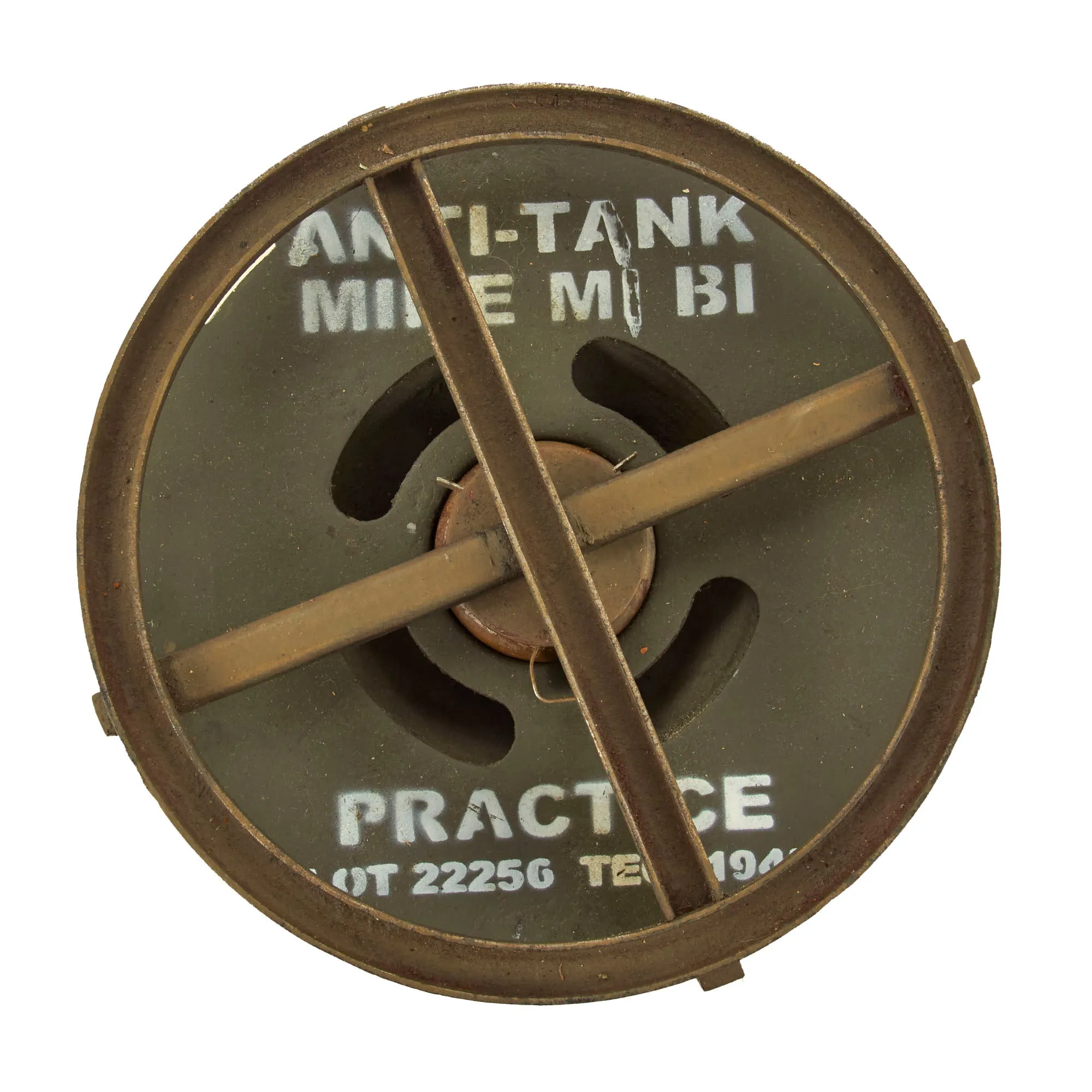 Original U.S. WWII M1B1 Anti-Tank Inert Training Mine - Dated 1942