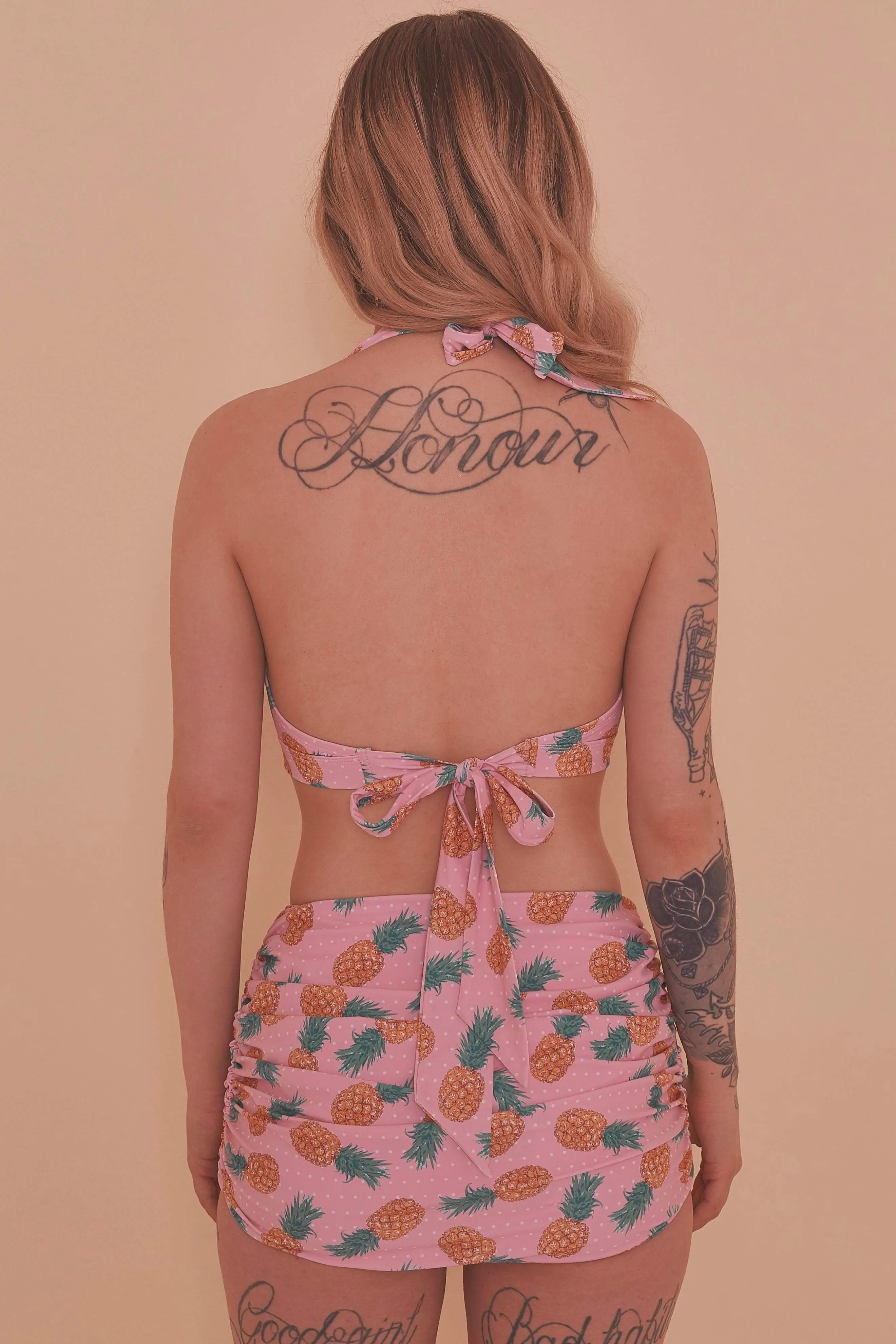 Pineapple Skirted Bikini Brief