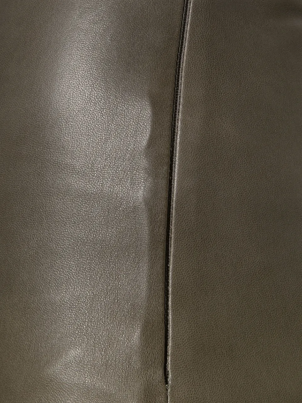 Stretch Leather Pencil Skirt