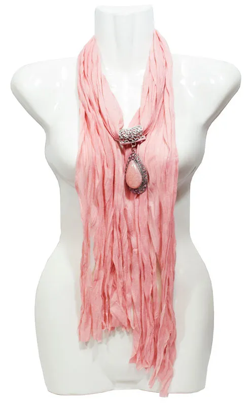 Teardrop Jade Pendant Jewelry Scarf Wholesale
