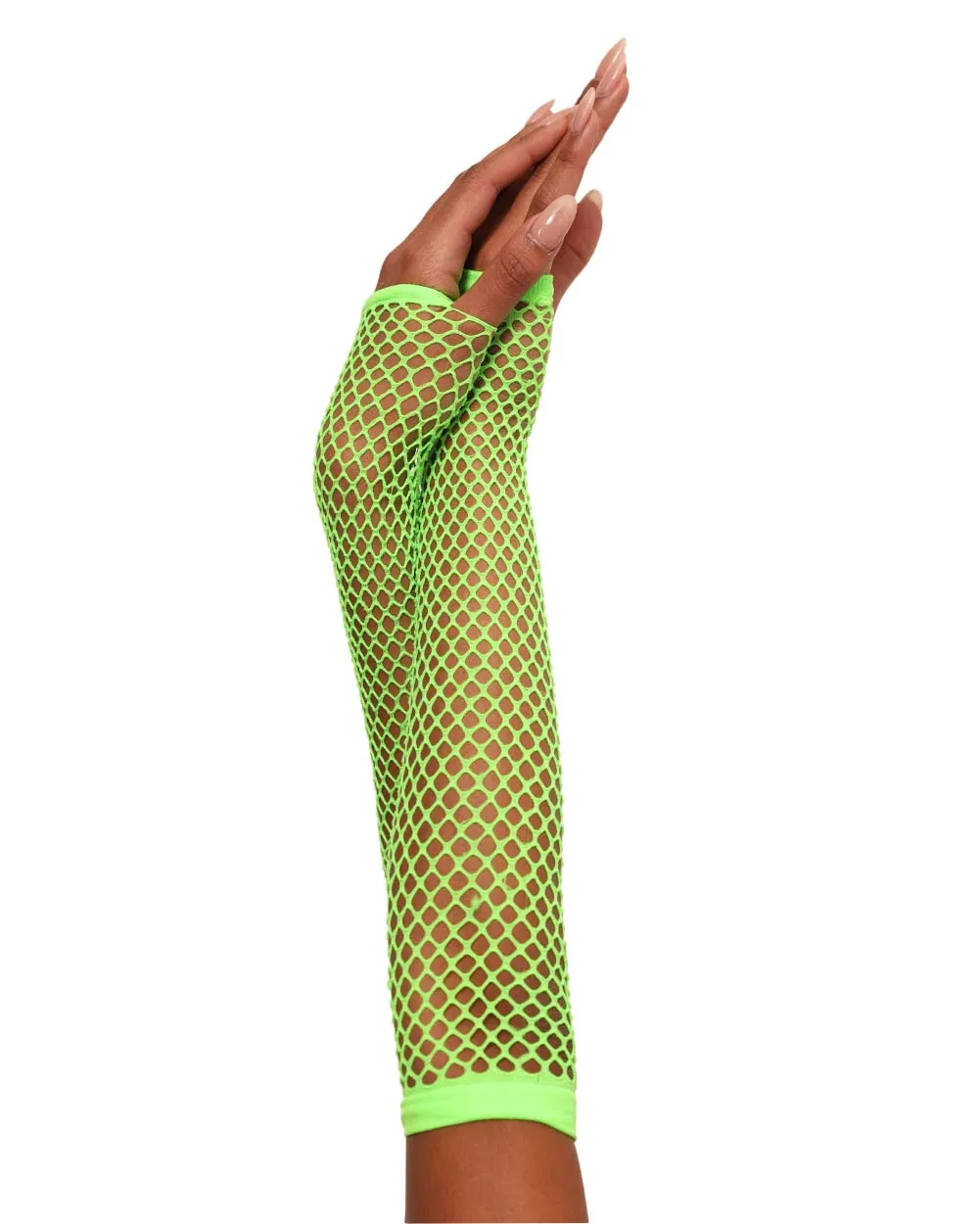 Warped Revelations Fingerless Fishnet Arm Warmers