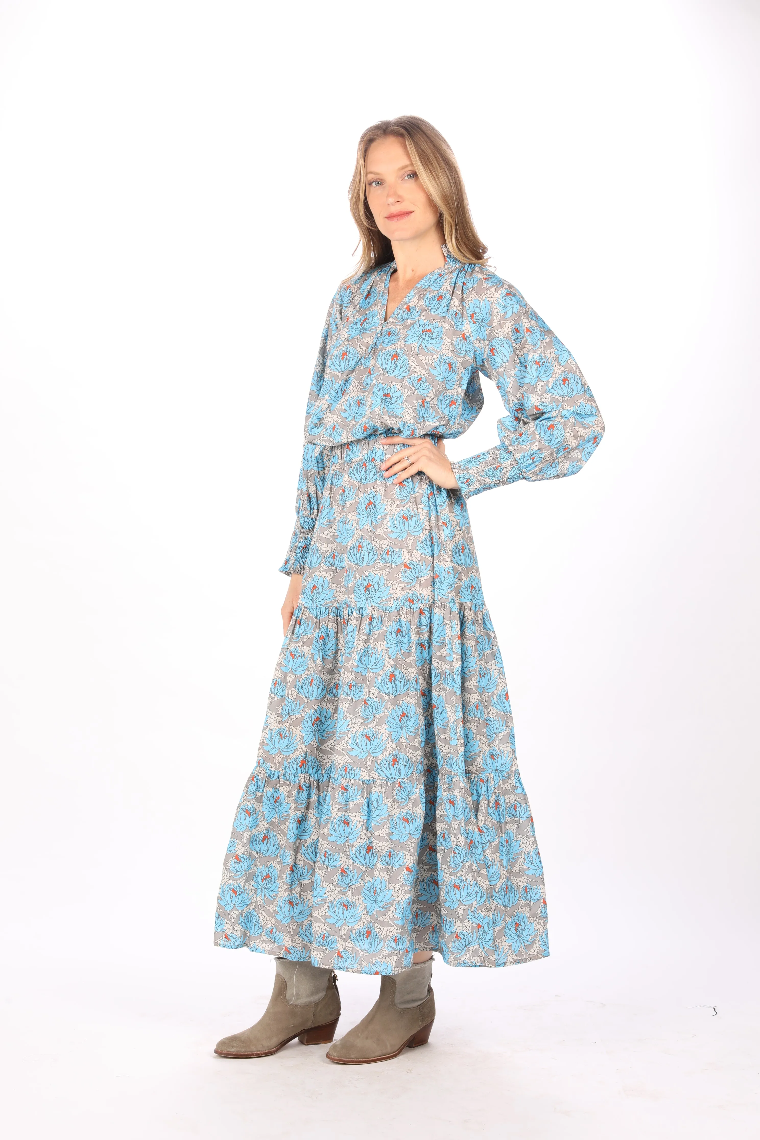 Willow Skirt. Opal Blue